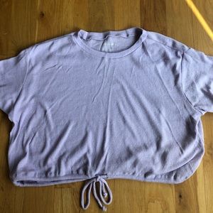 American eagle lavender short sleeve sweater M
